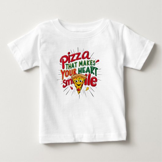 Pizza, die Ihr Herz zum Lächeln T - Shirt macht | (Vorderseite)