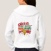 Pizza, die Ihr Herz zum Lächeln T - Shirt macht | (Rückseite)