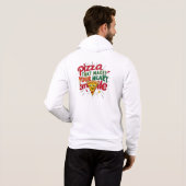 Pizza, die Ihr Herz zum Lächeln T - Shirt macht | (Schwarz voll)