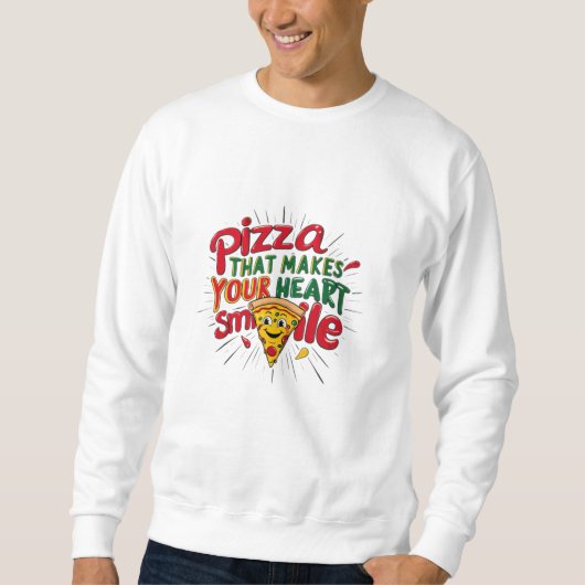 Pizza, die Ihr Herz zum Lächeln T - Shirt macht | (Vorderseite)