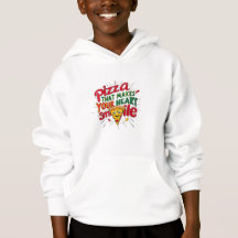 Pizza, die Ihr Herz zum Lächeln T - Shirt macht |