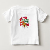 Pizza, die Ihr Herz zum Lächeln T - Shirt macht | (Rückseite)