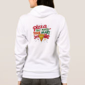 Pizza, die Ihr Herz zum Lächeln T - Shirt macht | (Rückseite)