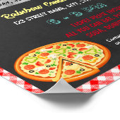 Pizza Dinner Fundraiser Veranstaltungsvorlage Poster (Ecke)