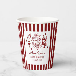 Pizza doodle special Delivery Baby Shower Pappbecher