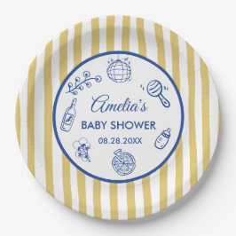Pizza doodle special Delivery  Baby Shower Pappteller
