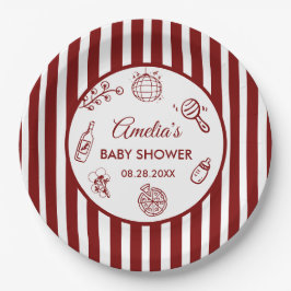 Pizza doodle special Delivery  Baby Shower Pappteller