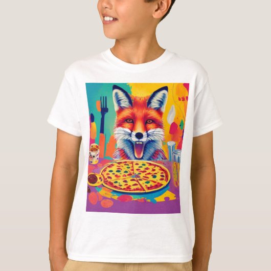 Pizza Dreams - Fox's Favorite Food - Fox's Fest T-Shirt (Vorderseite)
