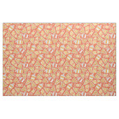 Pizza & Drink-Muster Stoff (Fat Quarter (45,7 x 55,9 cm))