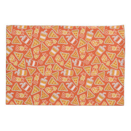 Pizza & Drink Pattern Kissen Kissenbezug