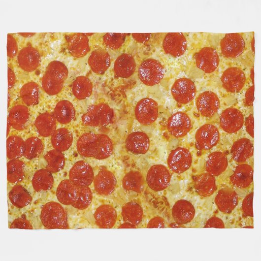 Pizza-Druck auf Fleece-Decke Fleecedecke (Vorderseite (Horizontal))