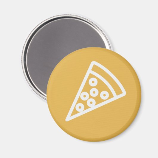 Pizza-Ecke Magnet (Vorderseite/Rückseite)