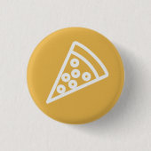 Pizza-Ecken-Knopf Button (Vorderseite)