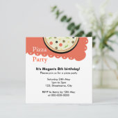 Pizza Einladung (Stehend Vorderseite)