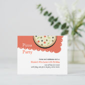 Pizza Einladung (Stehend Vorderseite)