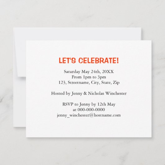 Pizza Einladung (Rückseite)