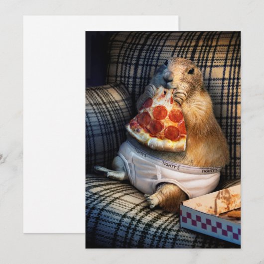 Pizza Einladung (Vorne/Hinten)