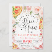 Pizza Einladung Geburtstagsfeier Party (Vorderseite)