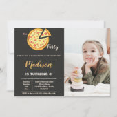 Pizza Einladungen mit Foto (Vorderseite)