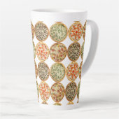 Pizza erfreut Latte Tasse (Rechte Ecke)