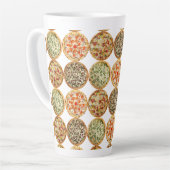Pizza erfreut Latte Tasse (Linke Ecke)