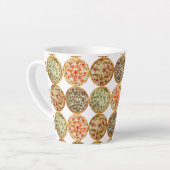 Pizza erfreut Latte Tasse (Linke Ecke)