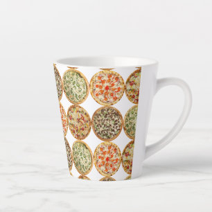 Pizza erfreut Latte Tasse