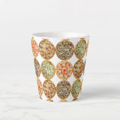 Pizza erfreut Latte Tasse (Vorderseite)