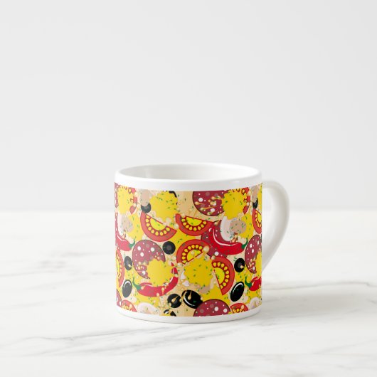 Pizza Espressotasse (Vorderseite Rechts)