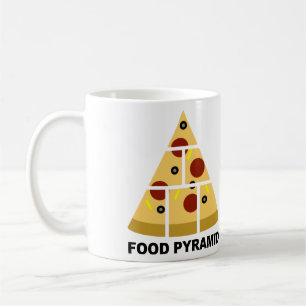 Pizza-Essen-Pyramide Lustiger Becher oder Reisebec Kaffeetasse