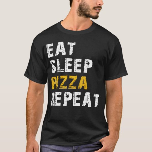 Pizza essen T-Shirt (Vorderseite)