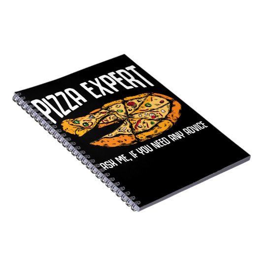 Pizza Expert Funny Pizza Advice Notizblock (Rechte Seite)