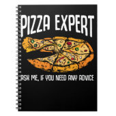 Pizza Expert Funny Pizza Advice Notizblock (Vorderseite)