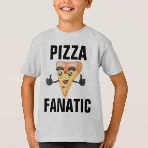 PIZZA FANATIC FUNNY BOYS T - SHIRT