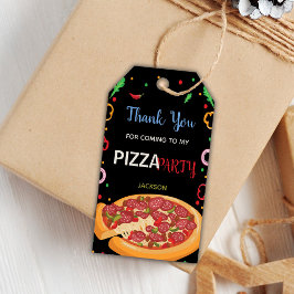 Pizza Favor Tags Geschenkanhänger