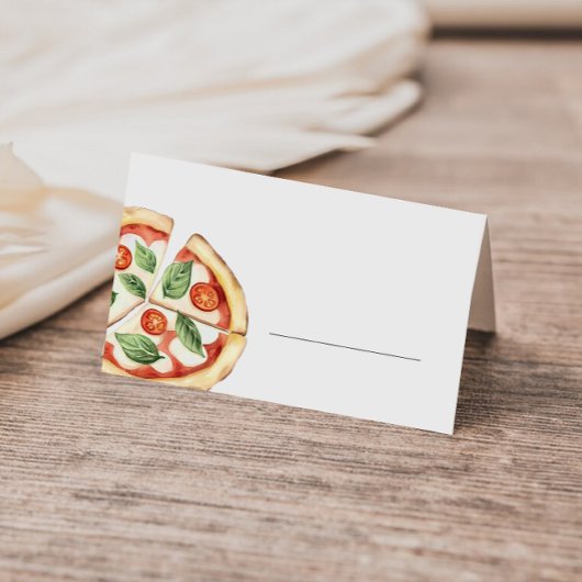 Pizza Fill in Buffet Place Card Platzkarte