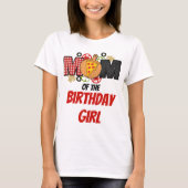 Pizza First Birthday Girl Mama Shirt (Vorderseite)