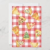 Pizza First Birthday Party Einladung (Rückseite)