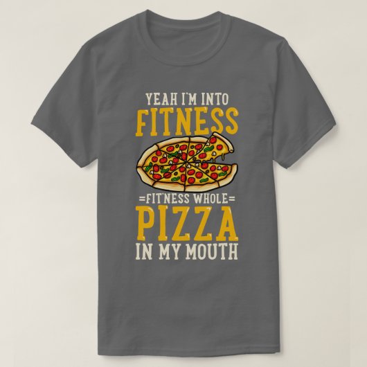 Pizza-Fitness T-Shirt (Design vorne)
