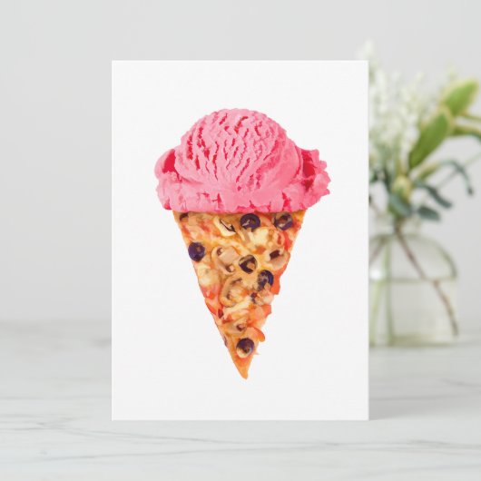 Pizza-Flat-Card (Stehend Vorderseite)