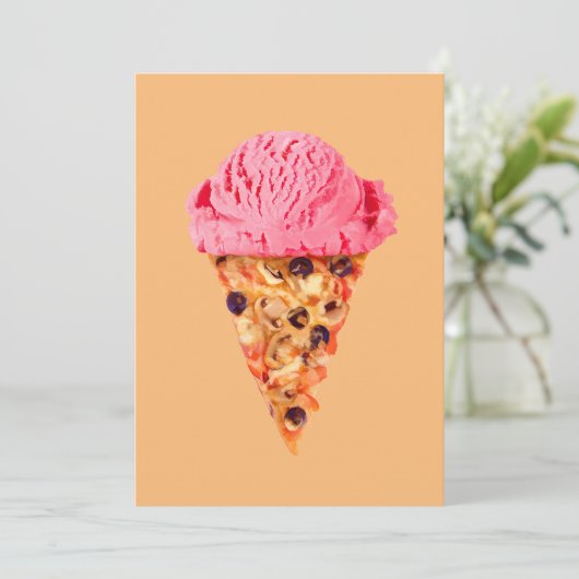 Pizza-Flat-Card (Stehend Vorderseite)