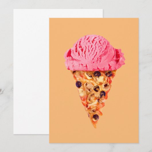 Pizza-Flat-Card (Vorne/Hinten)