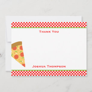 Pizza-Flat-Note Mitteilungskarte