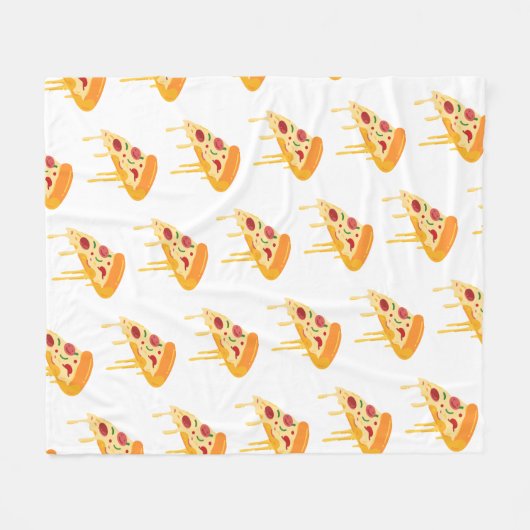 Pizza Fleece Blanket (Vorderseite (Horizontal))