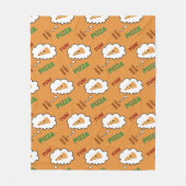 Pizza Fleecedecke (Vorderseite)