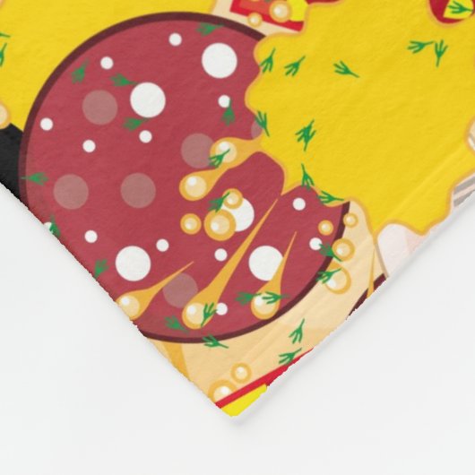 Pizza Fleecedecke (Ecke)