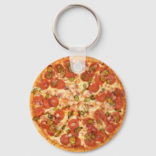 Pizza Food Key Chain Schlüsselanhänger (Vorderseite)