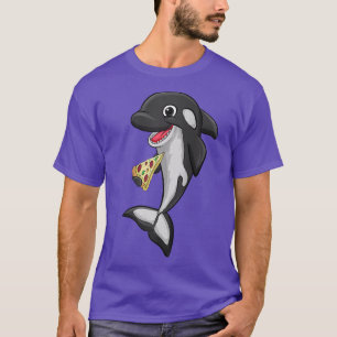 Pizza Food Liebe Killer Whale Orca Lover Animal Wo T-Shirt