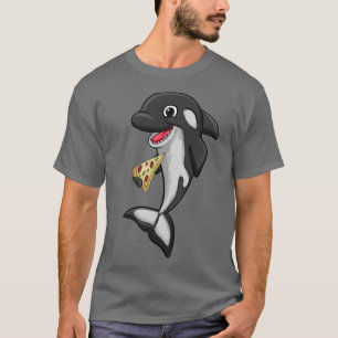 Pizza Food Liebe Killer Whale Orca Lover Animal Wo T-Shirt