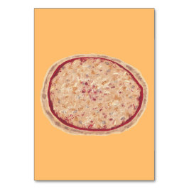 Pizza Food Reading Flashcards für Erwachsene Tischnummer